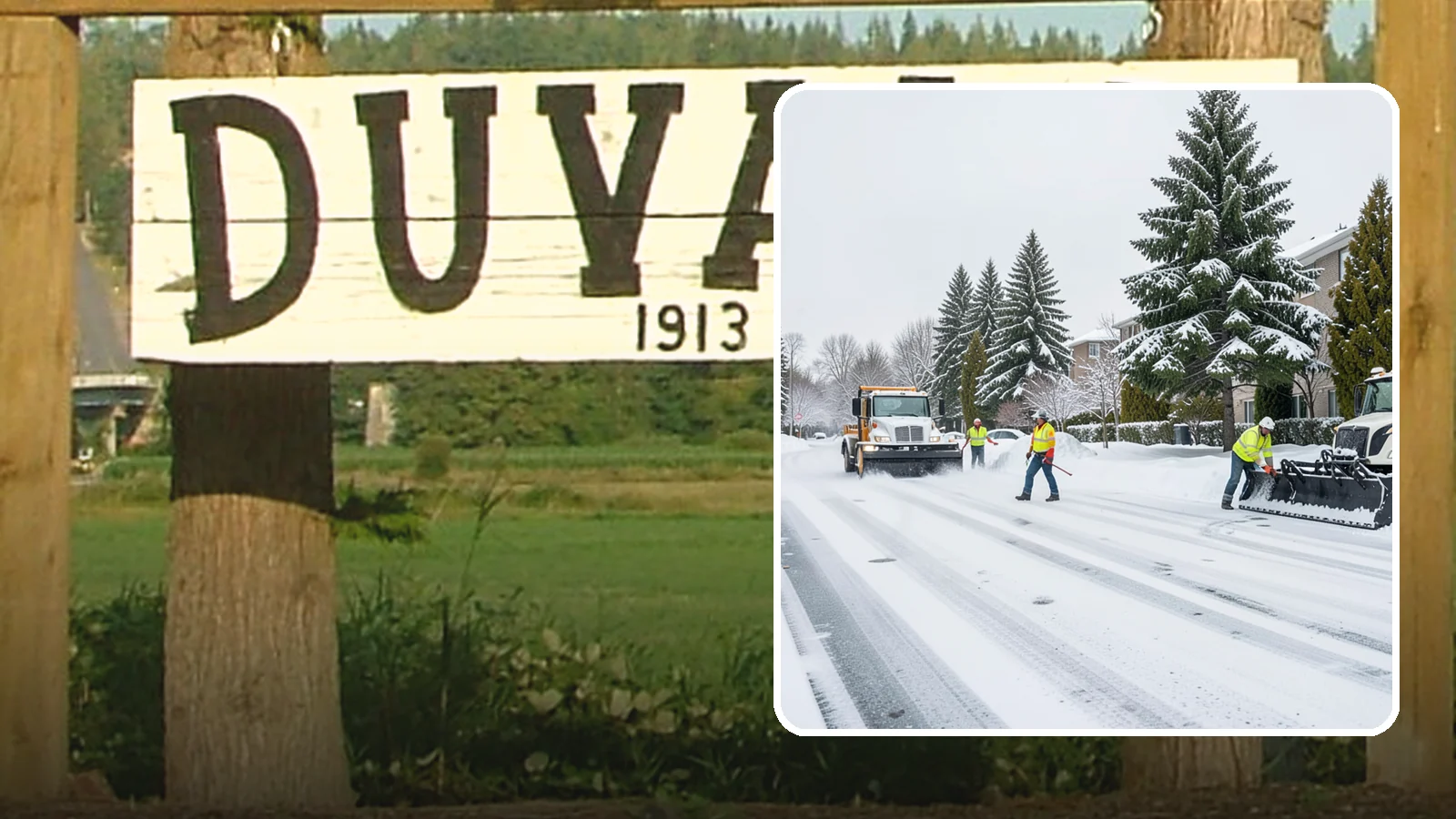 Apartment Complex Parking Lot Snow Removal in Duvall, King County, WA - We plow sprawling apartment lots full of overnight tenant vehicles before residents leave for the Western Washington morning rush.