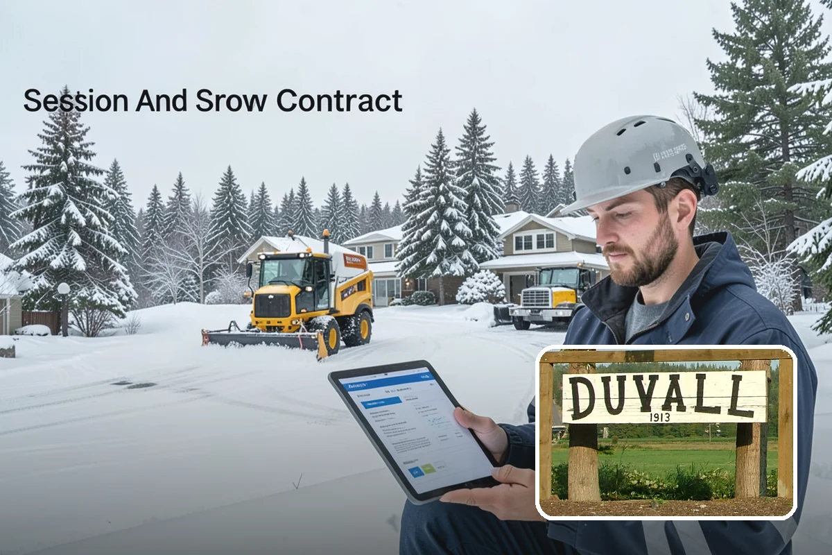 Apartment Complex Parking Lot Snow Removal in Duvall, King County, WA - Travel lanes stay open for tenants, first responders, and package delivery