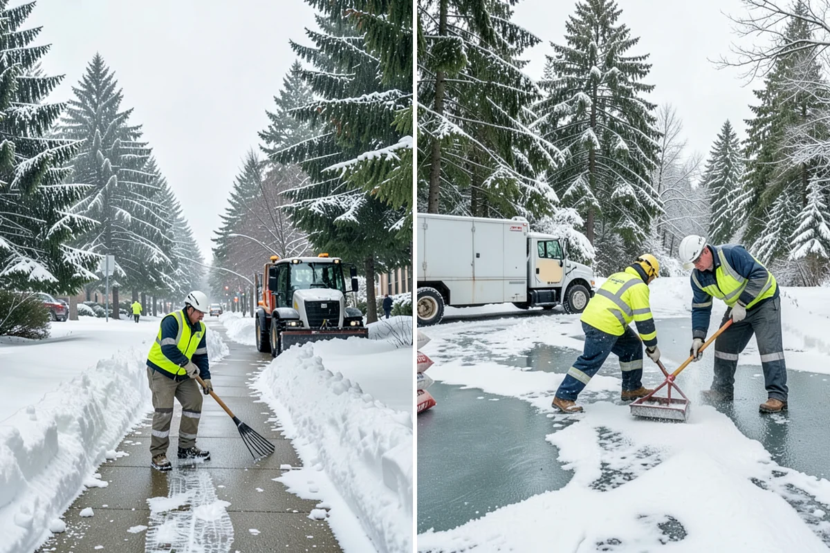 Apartment Complex Parking Lot Snow Removal in Federal Way, King County, WA - Meet the manager to prioritize buildings, fire lanes, and tenant move-out zones