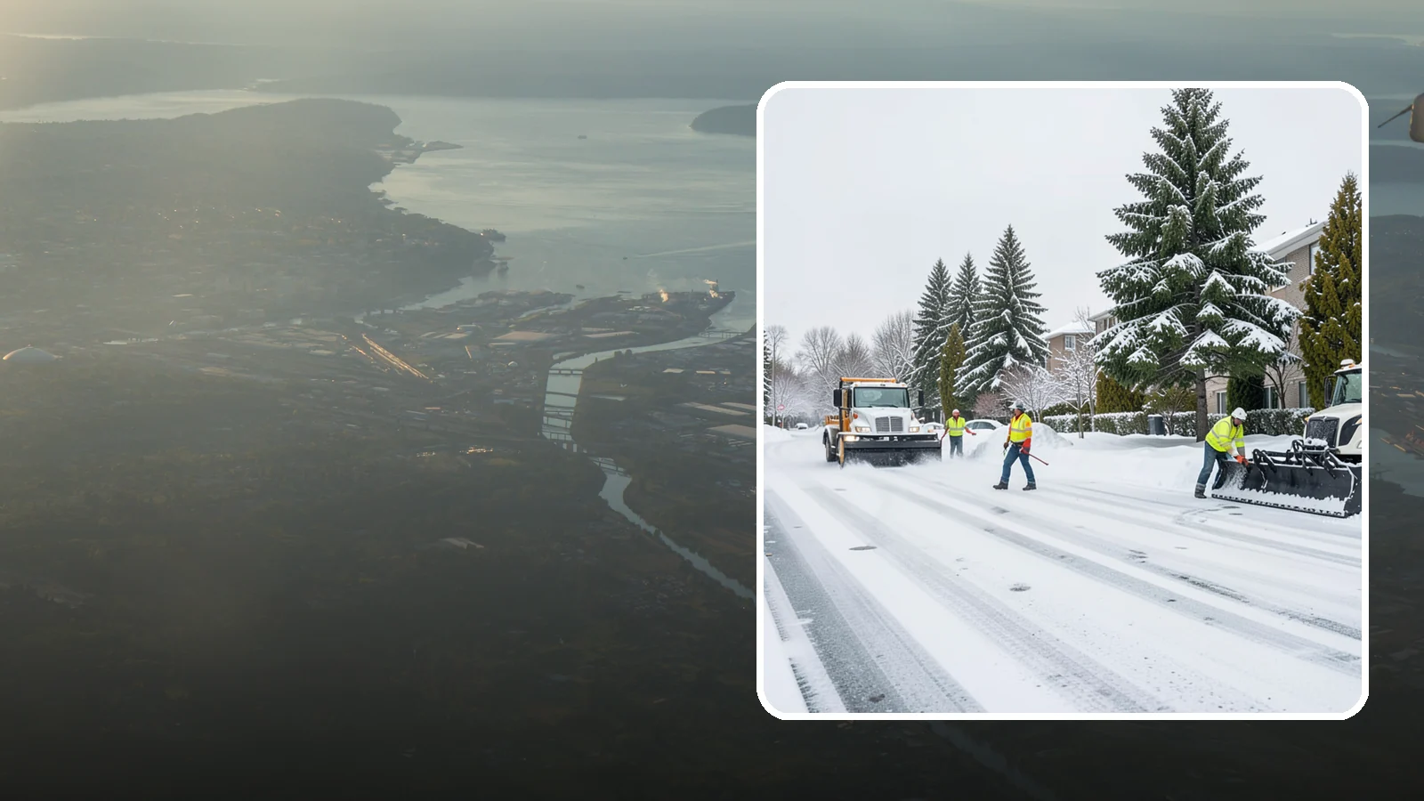 Apartment Complex Parking Lot Snow Removal in Fife, Pierce County, WA - We plow sprawling apartment lots full of overnight tenant vehicles before residents leave for the Western Washington morning rush.
