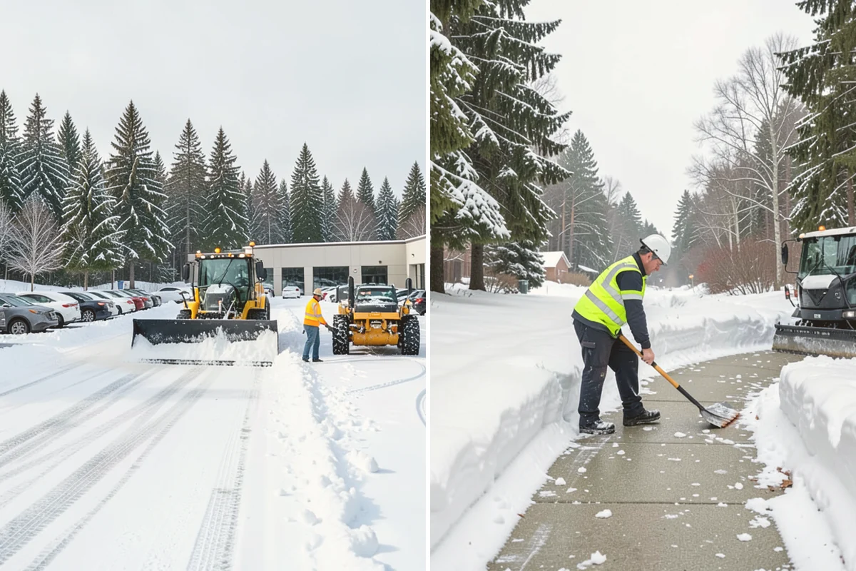 Apartment Complex Parking Lot Snow Removal in Fife, Pierce County, WA - Meet the manager to prioritize buildings, fire lanes, and tenant move-out zones