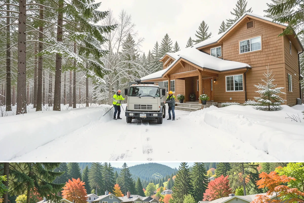 Apartment Complex Parking Lot Snow Removal in Fircrest, Pierce County, WA - Snow risk for Puget Sound apartment communities runs highest from December through February, when overnight lows dip below...