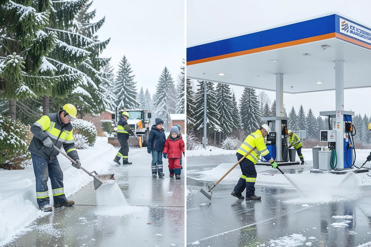 Apartment Complex Parking Lot Snow Removal in Hamilton, Skagit County, WA - Meet the manager to prioritize buildings, fire lanes, and tenant move-out zones