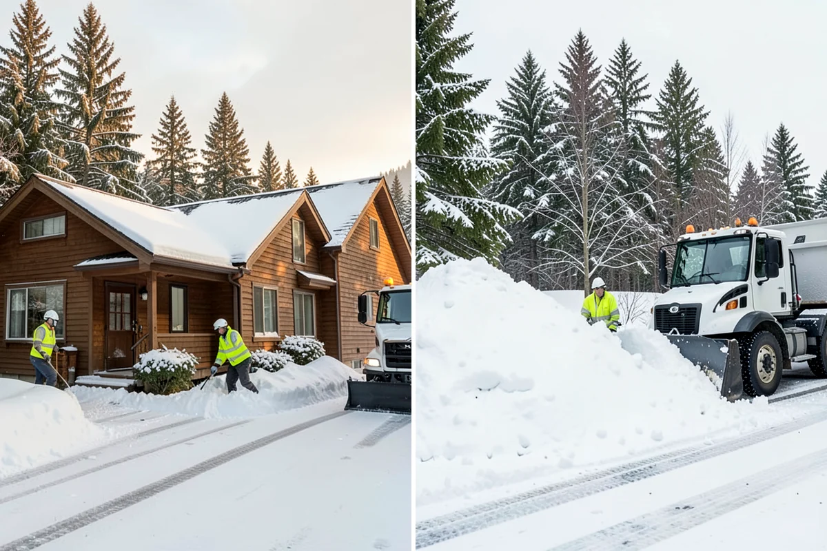Apartment Complex Parking Lot Snow Removal in Hunts Point, King County, WA - Meet the manager to prioritize buildings, fire lanes, and tenant move-out zones