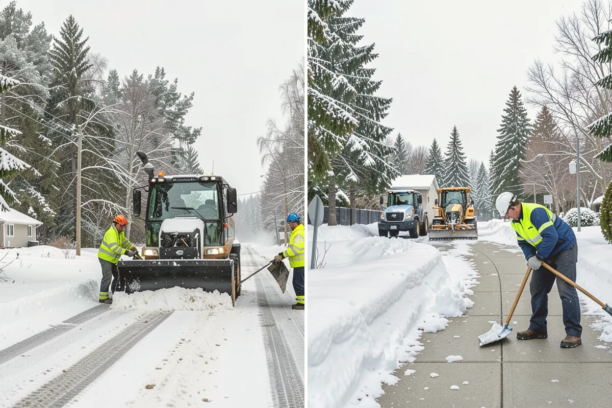 Apartment Complex Parking Lot Snow Removal in Kirkland, King County, WA - Meet the manager to prioritize buildings, fire lanes, and tenant move-out zones