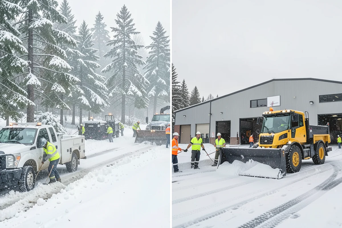 Apartment Complex Parking Lot Snow Removal in La Conner, Skagit County, WA - Meet the manager to prioritize buildings, fire lanes, and tenant move-out zones