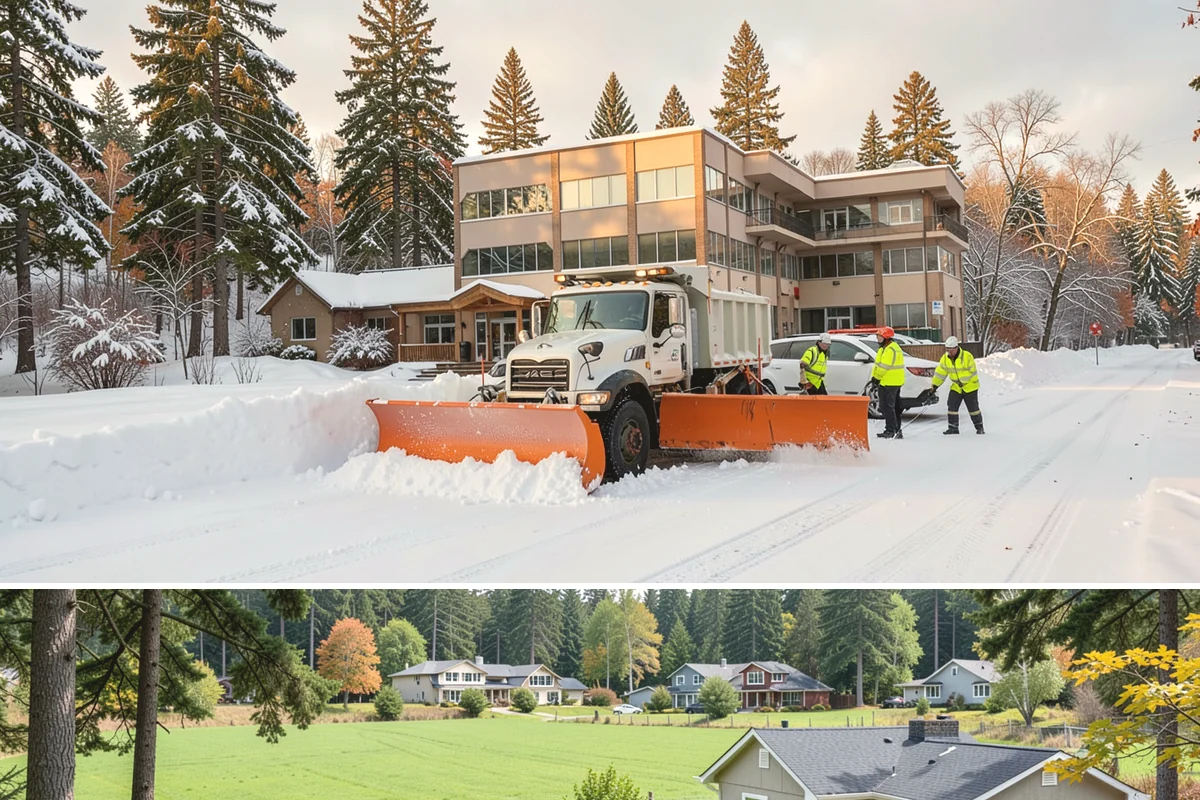 Apartment Complex Parking Lot Snow Removal in Lyman, Skagit County, WA - Snow risk for Puget Sound apartment communities runs highest from December through February, when overnight lows dip below...