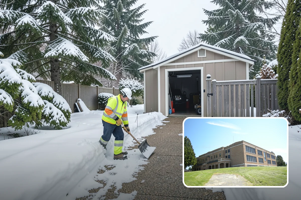 Apartment Complex Parking Lot Snow Removal in Maple Valley, King County, WA - Travel lanes stay open for tenants, first responders, and package delivery