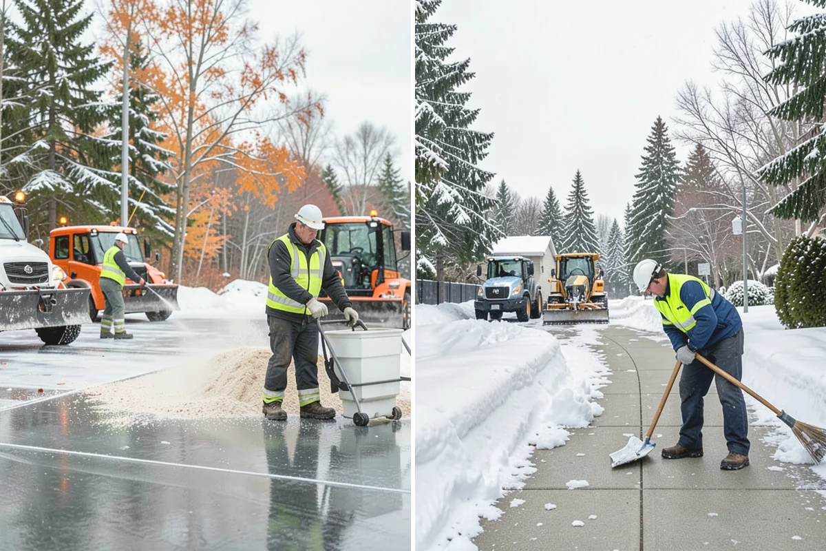 Apartment Complex Parking Lot Snow Removal in Mill Creek, Snohomish County, WA - Meet the manager to prioritize buildings, fire lanes, and tenant move-out zones