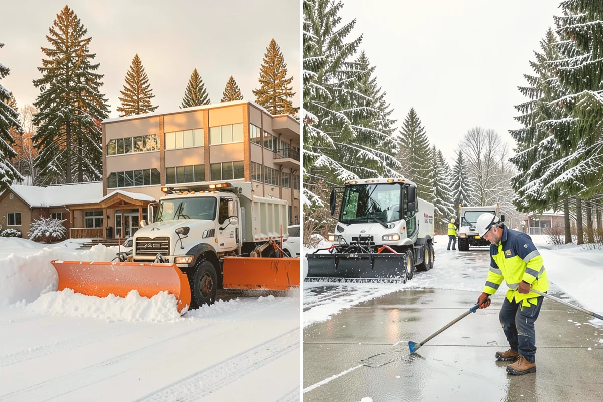 Apartment Complex Parking Lot Snow Removal in Newcastle, King County, WA - Meet the manager to prioritize buildings, fire lanes, and tenant move-out zones