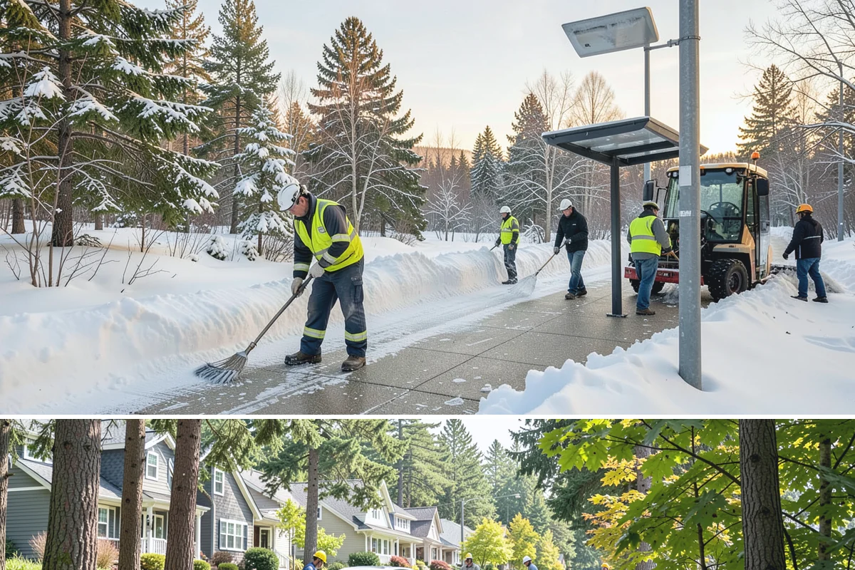 Apartment Complex Parking Lot Snow Removal in Normandy Park, King County, WA - Snow risk for Puget Sound apartment communities runs highest from December through February, when overnight lows dip below...