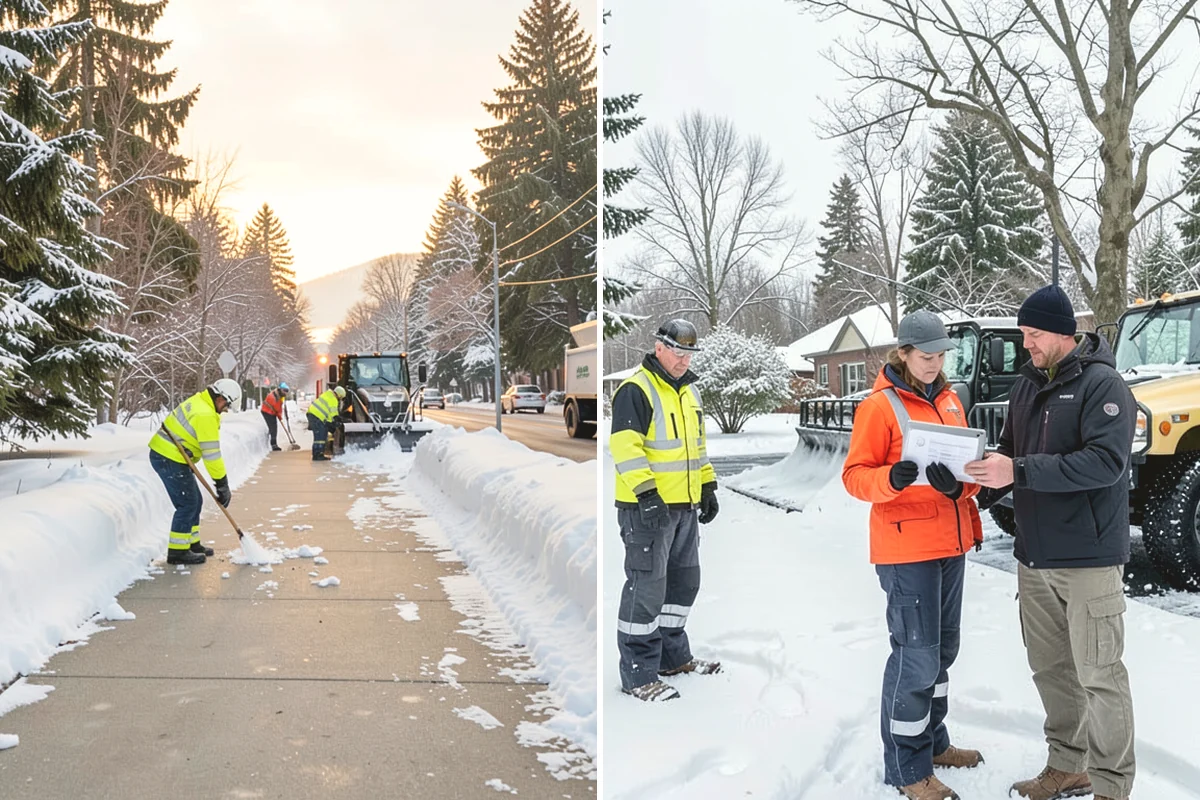 Apartment Complex Parking Lot Snow Removal in Oak Harbor, Island County, WA - Meet the manager to prioritize buildings, fire lanes, and tenant move-out zones