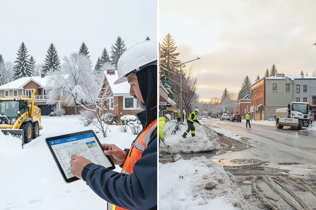 Apartment Complex Parking Lot Snow Removal in Renton, King County, WA - Meet the manager to prioritize buildings, fire lanes, and tenant move-out zones