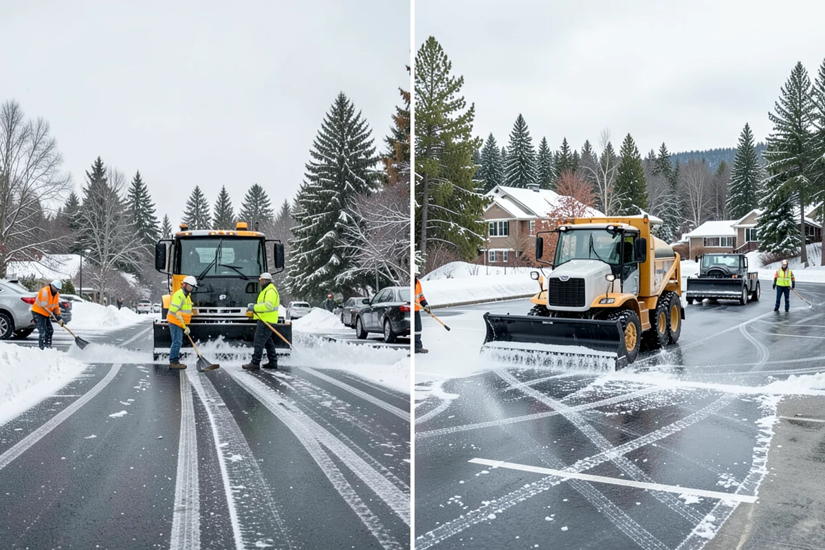 Apartment Complex Parking Lot Snow Removal in Seattle, King County, WA - Meet the manager to prioritize buildings, fire lanes, and tenant move-out zones