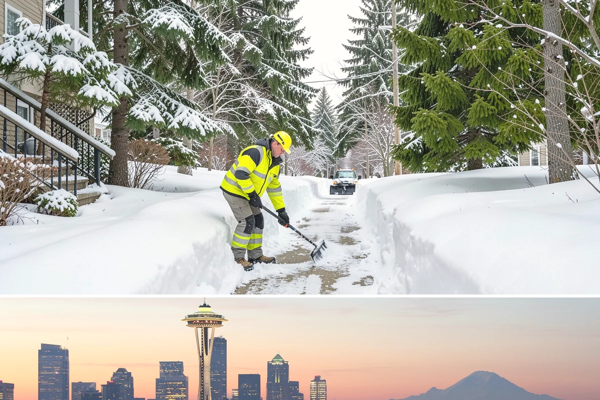 Apartment Complex Parking Lot Snow Removal in Seattle, King County, WA - Snow risk for Puget Sound apartment communities runs highest from December through February, when overnight lows dip below...