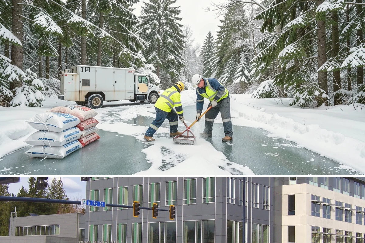 Apartment Complex Parking Lot Snow Removal in Shoreline, King County, WA - Snow risk for Puget Sound apartment communities runs highest from December through February, when overnight lows dip below...
