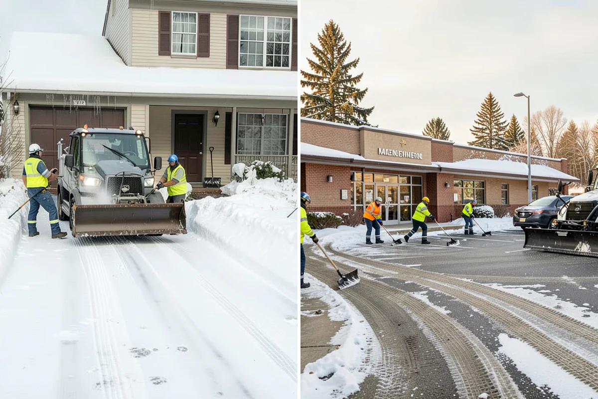 Apartment Complex Parking Lot Snow Removal in Snoqualmie, King County, WA - Meet the manager to prioritize buildings, fire lanes, and tenant move-out zones