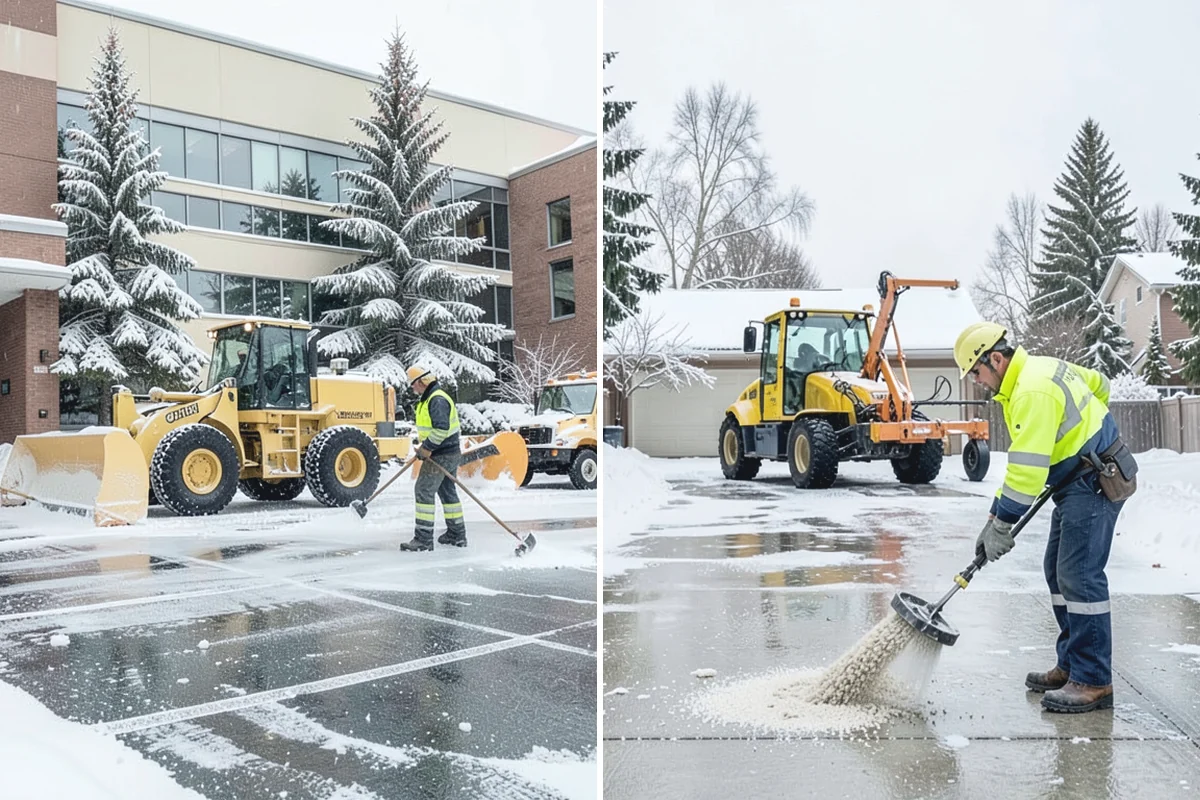 Apartment Complex Parking Lot Snow Removal in South Prairie, Pierce County, WA - Meet the manager to prioritize buildings, fire lanes, and tenant move-out zones