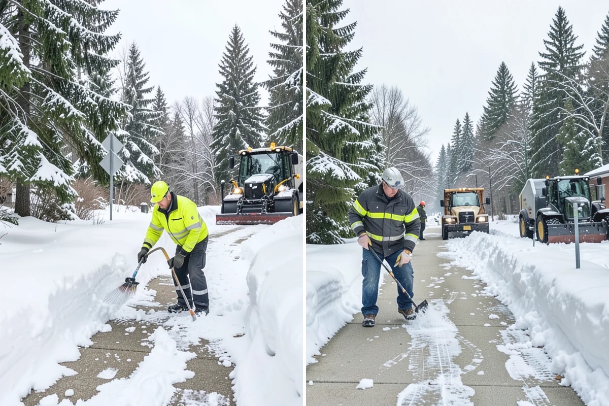 Apartment Complex Parking Lot Snow Removal in Sumner, Pierce County, WA - Meet the manager to prioritize buildings, fire lanes, and tenant move-out zones