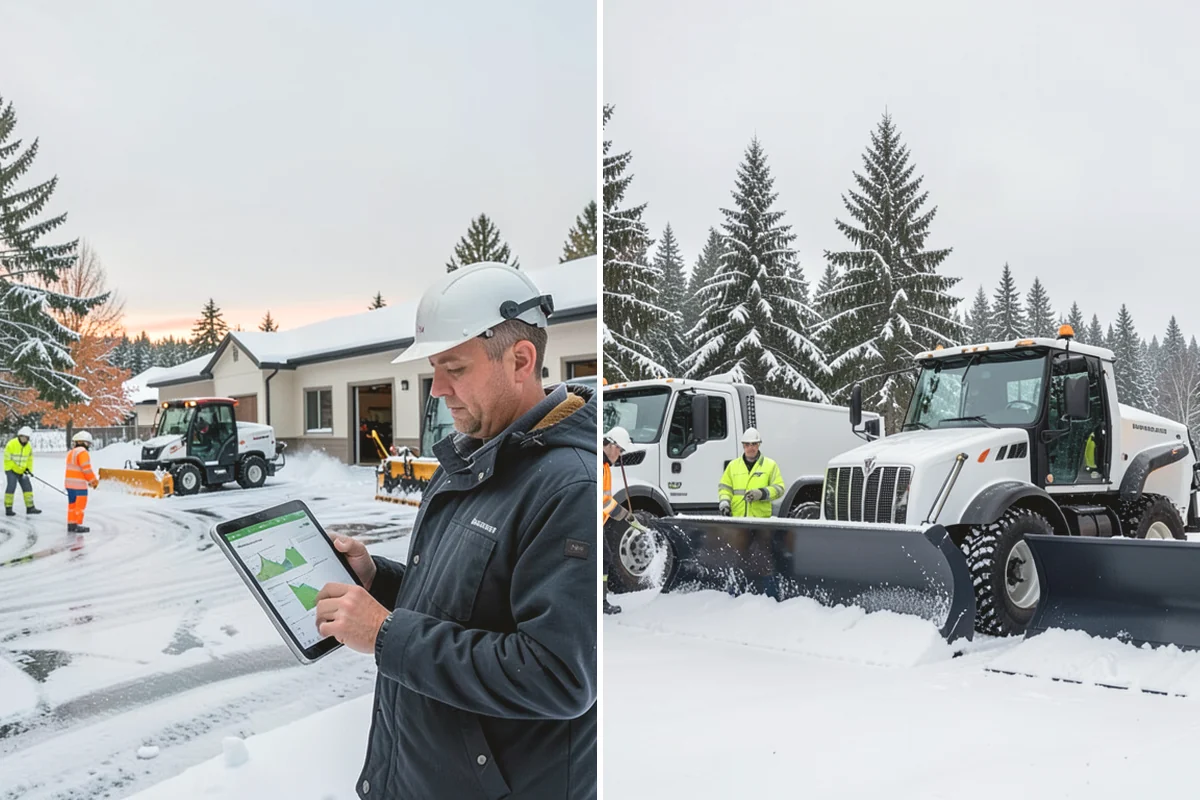 Apartment Complex Parking Lot Snow Removal in University Place, Pierce County, WA - Meet the manager to prioritize buildings, fire lanes, and tenant move-out zones