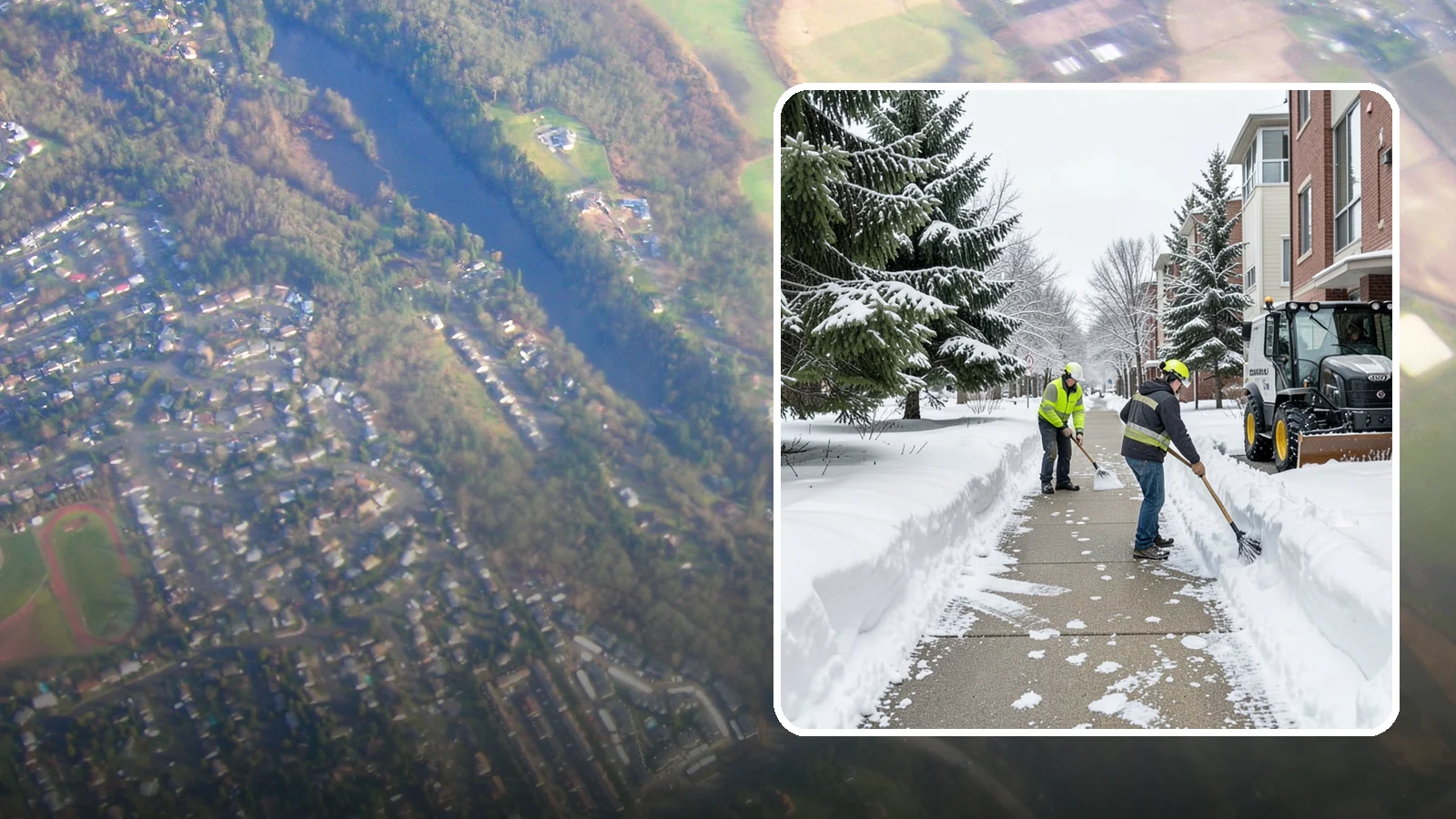 Apartment Complex Sidewalk Clearing in Algona, King County, WA - Multi-building walkway clearing for Western Washington apartment communities, keeping the interior paths tenants use around the...