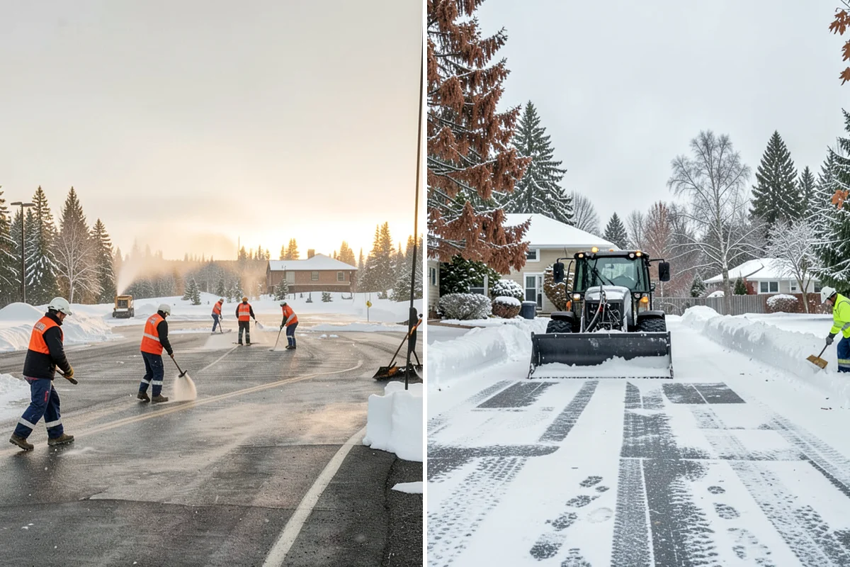 Apartment Complex Sidewalk Clearing in Arlington, Snohomish County, WA - Map all interior walks, breezeways, and connector paths across the community