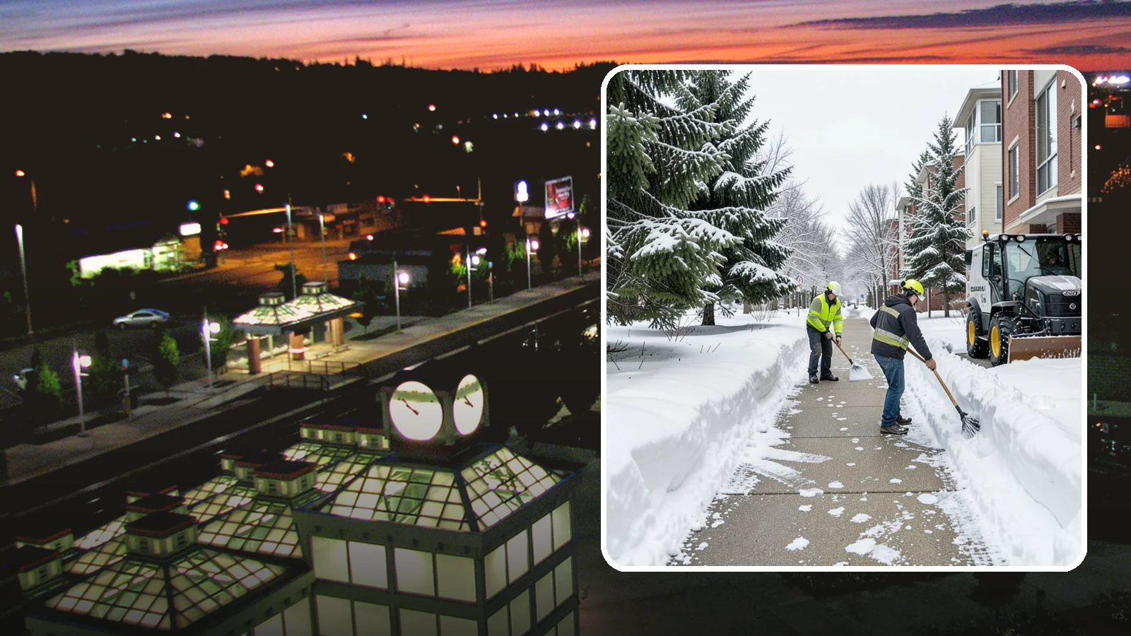 Apartment Complex Sidewalk Clearing in Auburn, King County, WA - Multi-building walkway clearing for Western Washington apartment communities, keeping the interior paths tenants use around the...