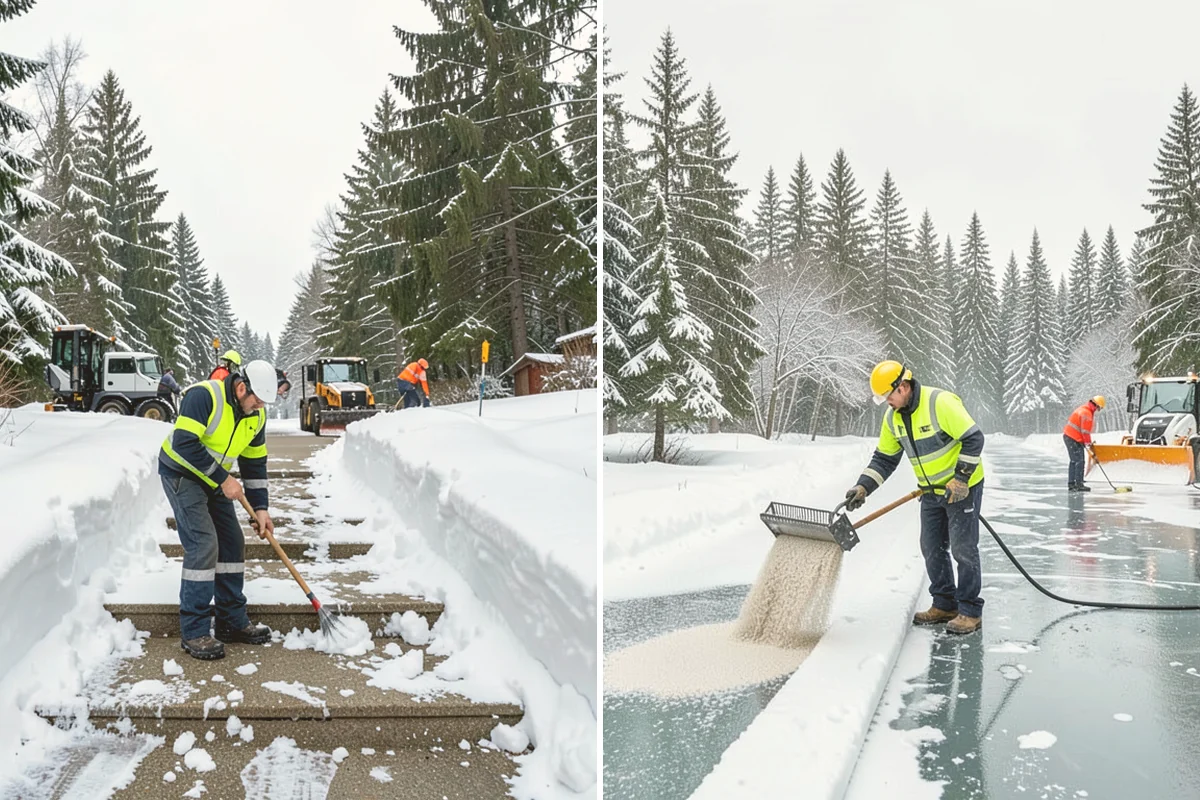 Apartment Complex Sidewalk Clearing in Bellevue, King County, WA - Map all interior walks, breezeways, and connector paths across the community