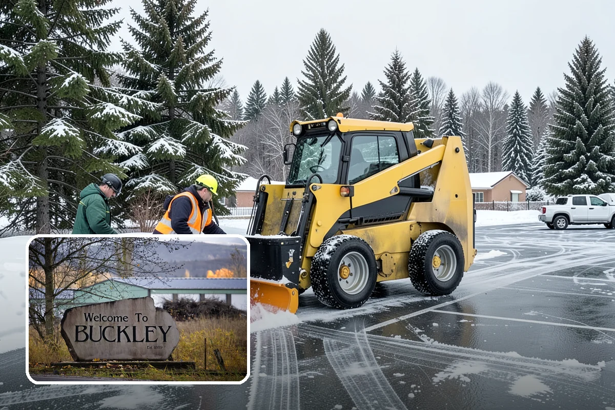Apartment Complex Sidewalk Clearing in Buckley, Pierce County, WA - Protects owners and property managers from tenant slip-and-fall litigation