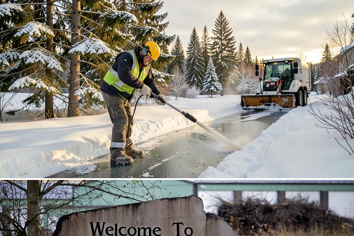 Apartment Complex Sidewalk Clearing in Buckley, Pierce County, WA - Demand runs heaviest from December through February, when back-to-back freezing nights keep interior apartment walks glazed...