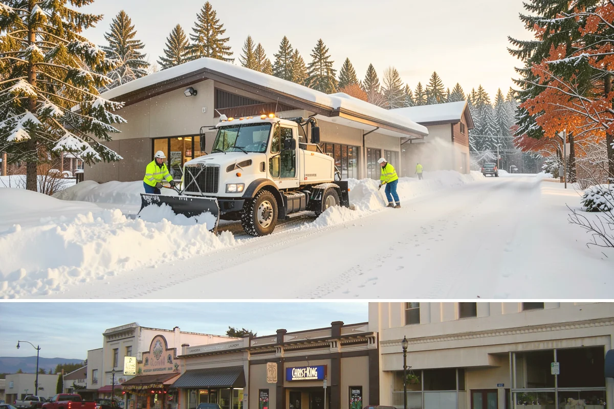 Apartment Complex Sidewalk Clearing in Burlington, Skagit County, WA - Demand runs heaviest from December through February, when back-to-back freezing nights keep interior apartment walks glazed...