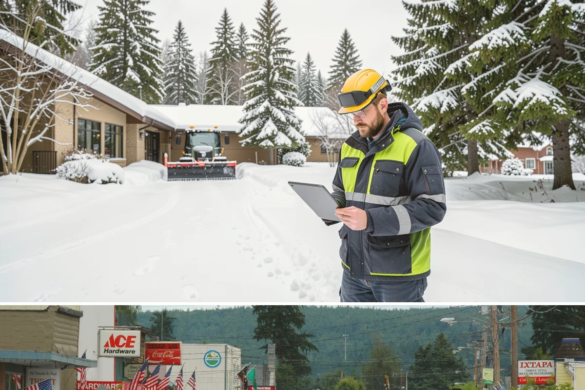 Apartment Complex Sidewalk Clearing in Carnation, King County, WA - Demand runs heaviest from December through February, when back-to-back freezing nights keep interior apartment walks glazed...