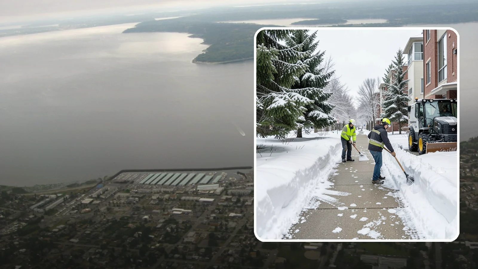 Apartment Complex Sidewalk Clearing in Des Moines, King County, WA - Multi-building walkway clearing for Western Washington apartment communities, keeping the interior paths tenants use around the...