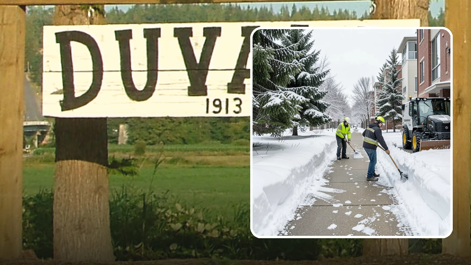 Apartment Complex Sidewalk Clearing in Duvall, King County, WA - Multi-building walkway clearing for Western Washington apartment communities, keeping the interior paths tenants use around the...