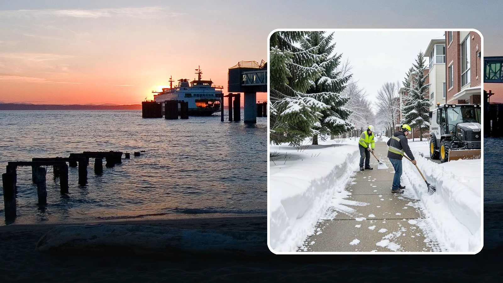 Apartment Complex Sidewalk Clearing in Edmonds, Snohomish County, WA - Multi-building walkway clearing for Western Washington apartment communities, keeping the interior paths tenants use around the...