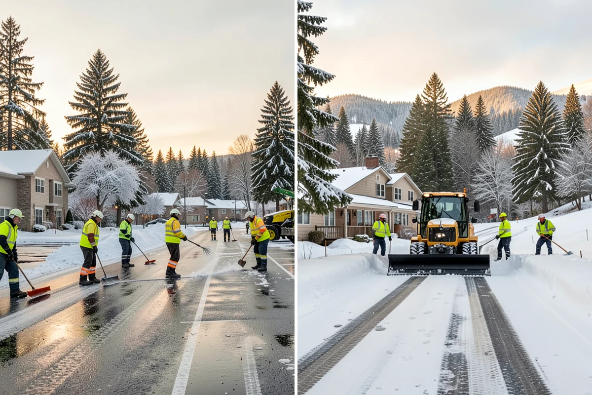 Apartment Complex Sidewalk Clearing in Enumclaw, King County, WA - Map all interior walks, breezeways, and connector paths across the community