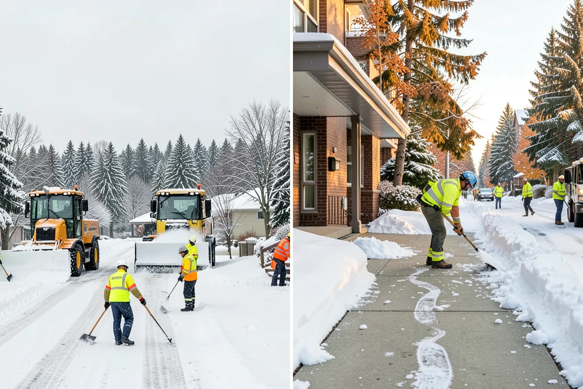 Apartment Complex Sidewalk Clearing in Everett, Snohomish County, WA - Map all interior walks, breezeways, and connector paths across the community
