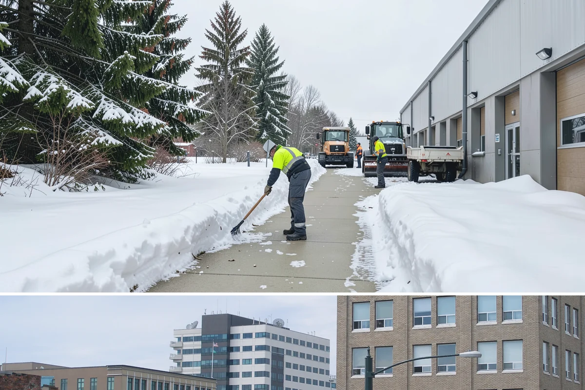 Apartment Complex Sidewalk Clearing in Everett, Snohomish County, WA - Demand runs heaviest from December through February, when back-to-back freezing nights keep interior apartment walks glazed...