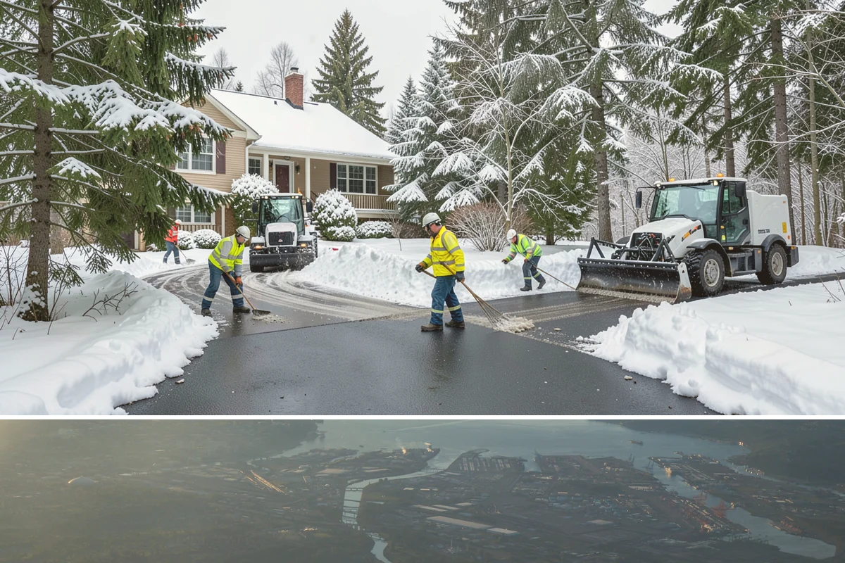 Apartment Complex Sidewalk Clearing in Fife, Pierce County, WA - Demand runs heaviest from December through February, when back-to-back freezing nights keep interior apartment walks glazed...