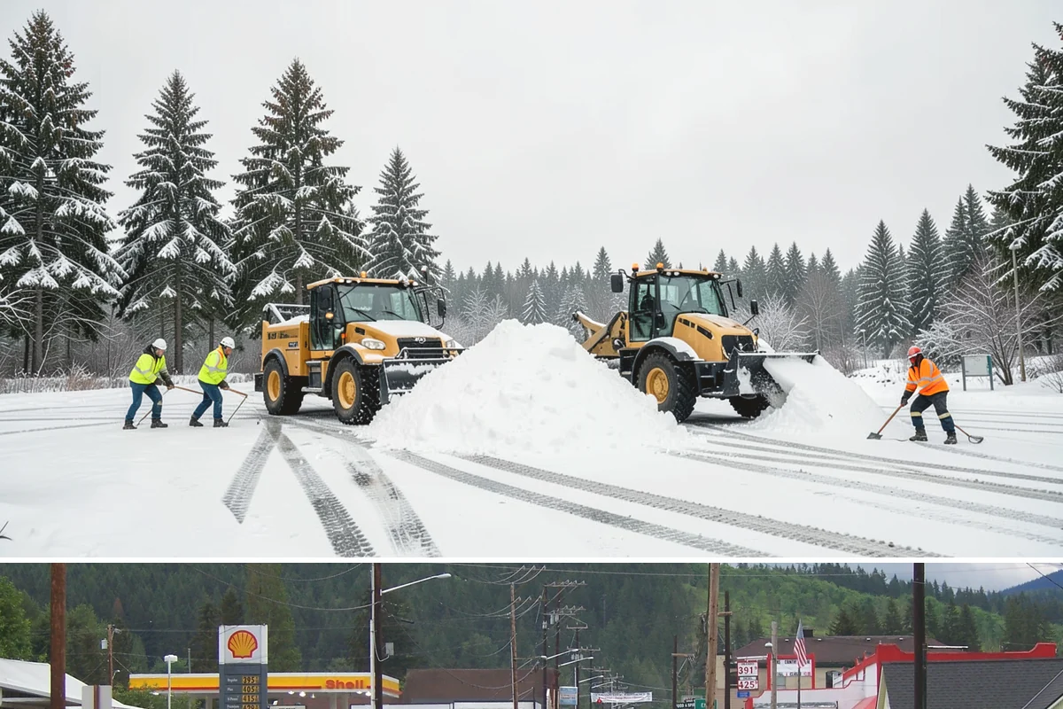 Apartment Complex Sidewalk Clearing in Granite Falls, Snohomish County, WA - Demand runs heaviest from December through February, when back-to-back freezing nights keep interior apartment walks glazed...