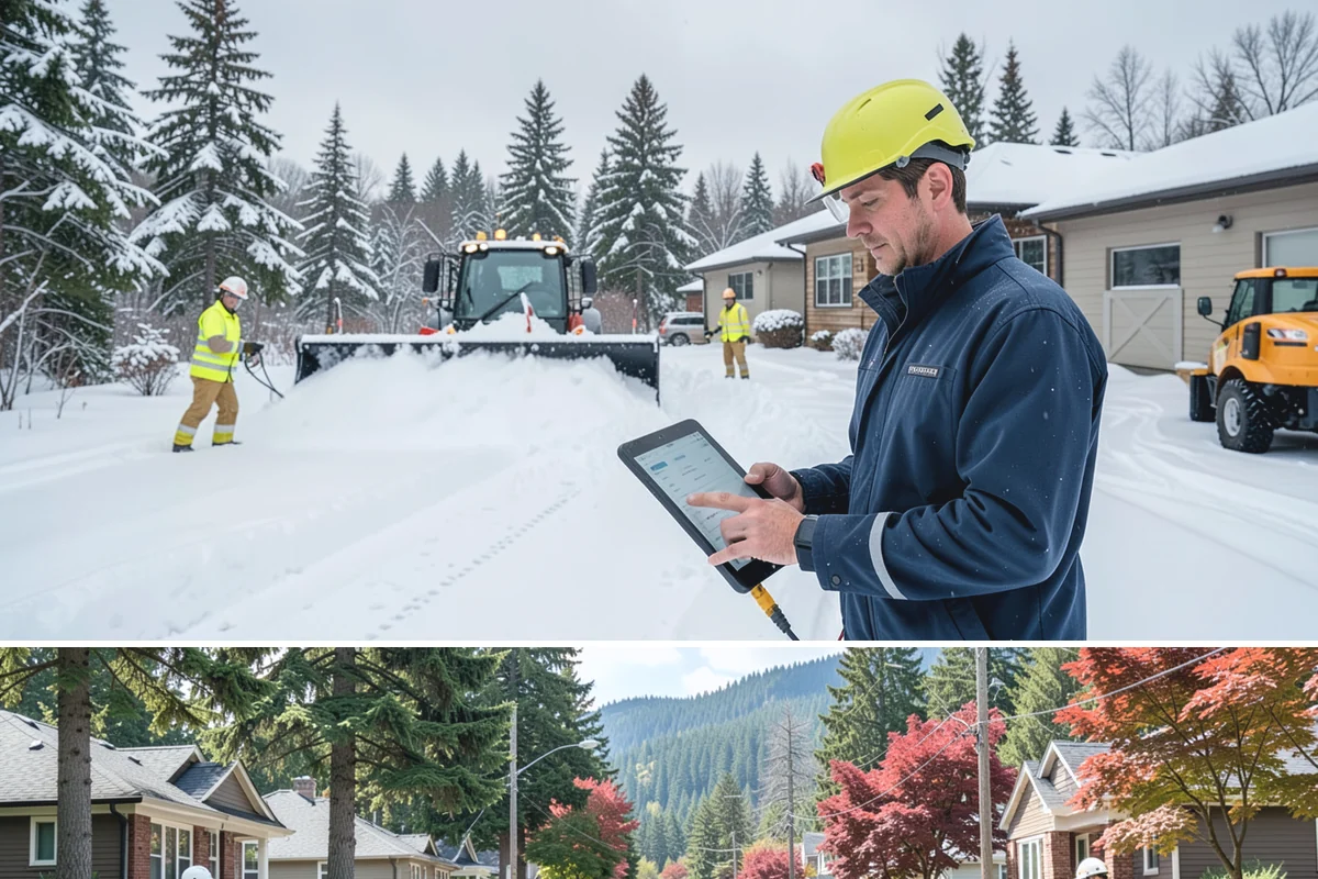 Apartment Complex Sidewalk Clearing in Hunts Point, King County, WA - Demand runs heaviest from December through February, when back-to-back freezing nights keep interior apartment walks glazed...