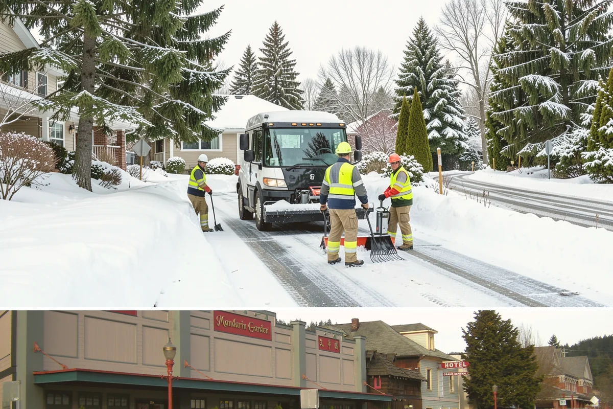 Apartment Complex Sidewalk Clearing in Issaquah, King County, WA - Demand runs heaviest from December through February, when back-to-back freezing nights keep interior apartment walks glazed...