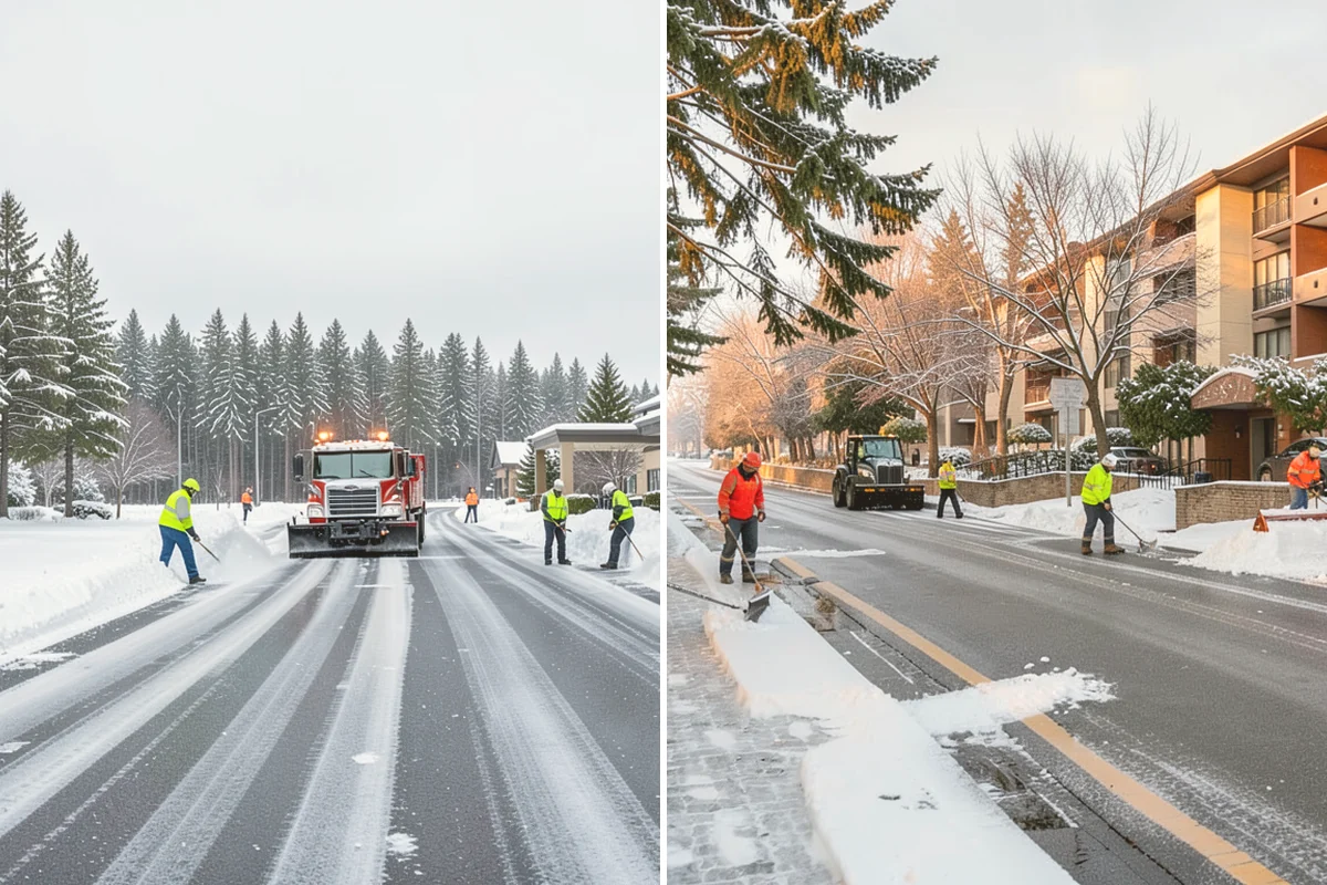 Apartment Complex Sidewalk Clearing in Kent, King County, WA - Map all interior walks, breezeways, and connector paths across the community