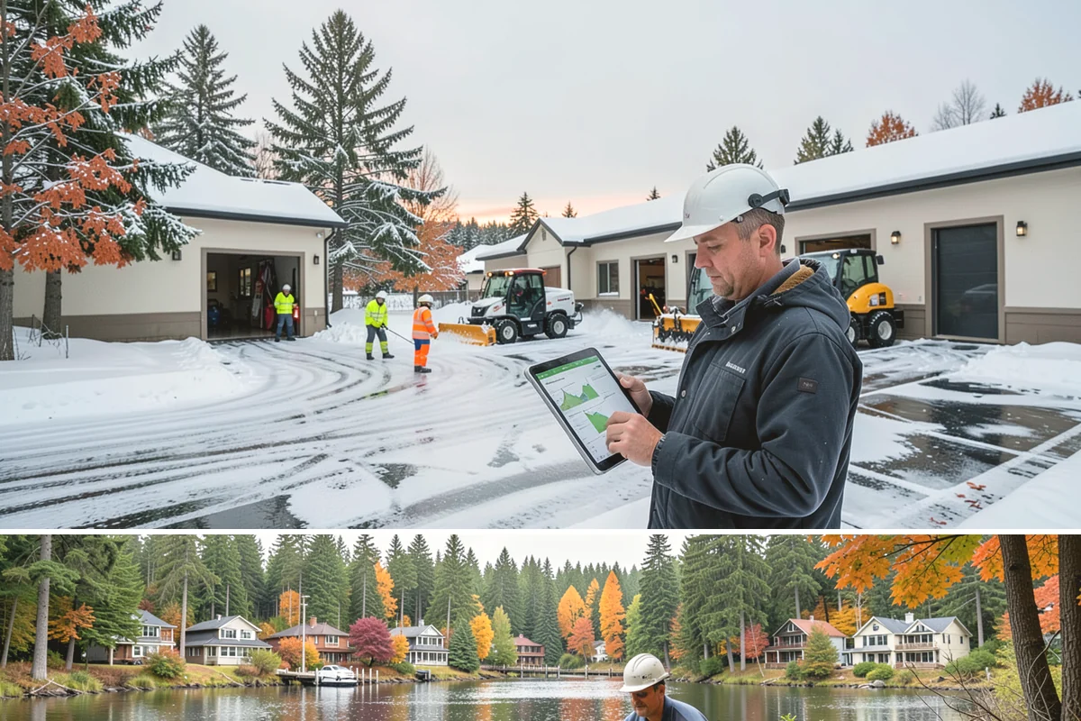 Apartment Complex Sidewalk Clearing in La Conner, Skagit County, WA - Demand runs heaviest from December through February, when back-to-back freezing nights keep interior apartment walks glazed...