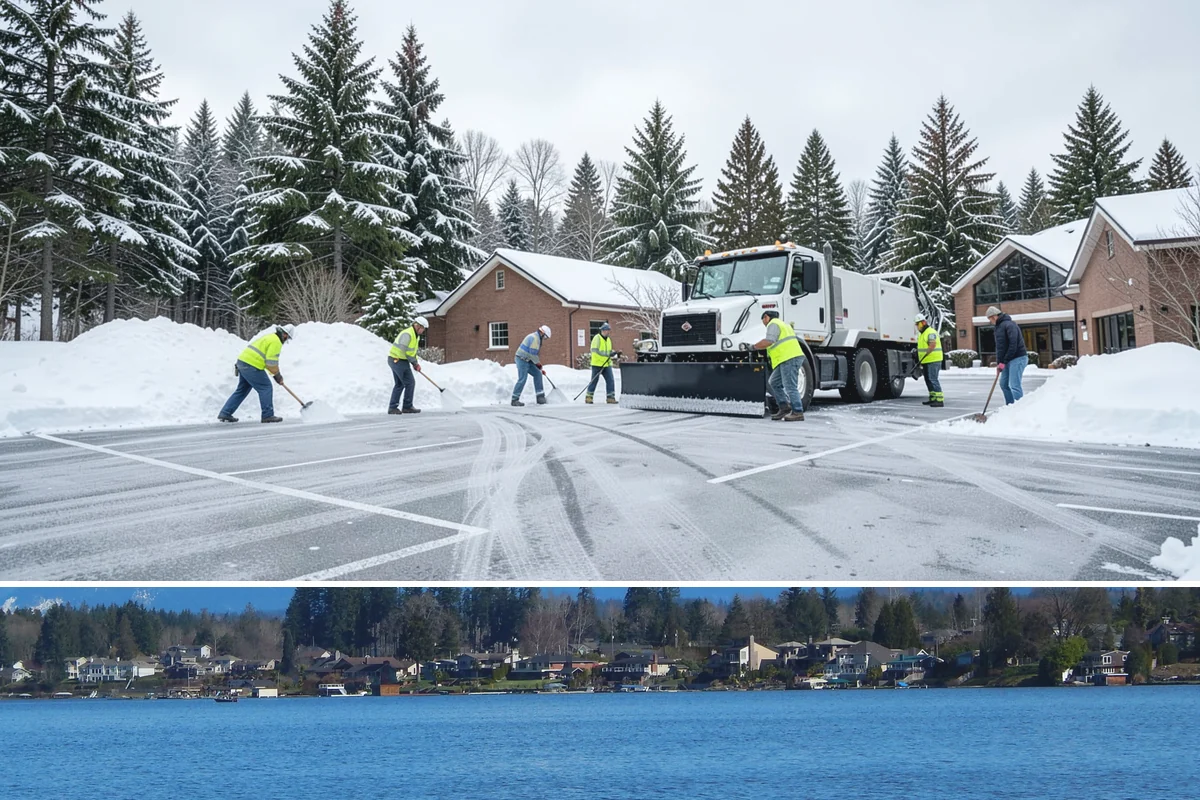 Apartment Complex Sidewalk Clearing in Lake Stevens, Snohomish County, WA - Demand runs heaviest from December through February, when back-to-back freezing nights keep interior apartment walks glazed...