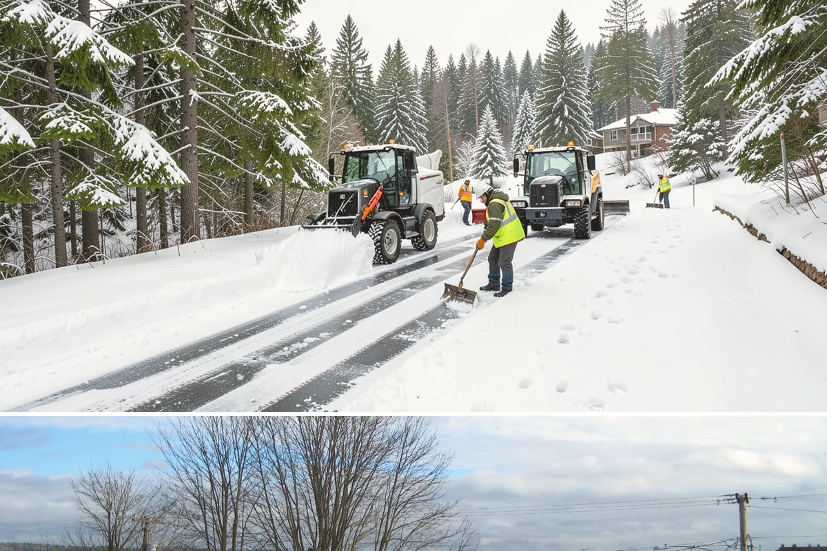 Apartment Complex Sidewalk Clearing in Langley, Island County, WA - Demand runs heaviest from December through February, when back-to-back freezing nights keep interior apartment walks glazed...