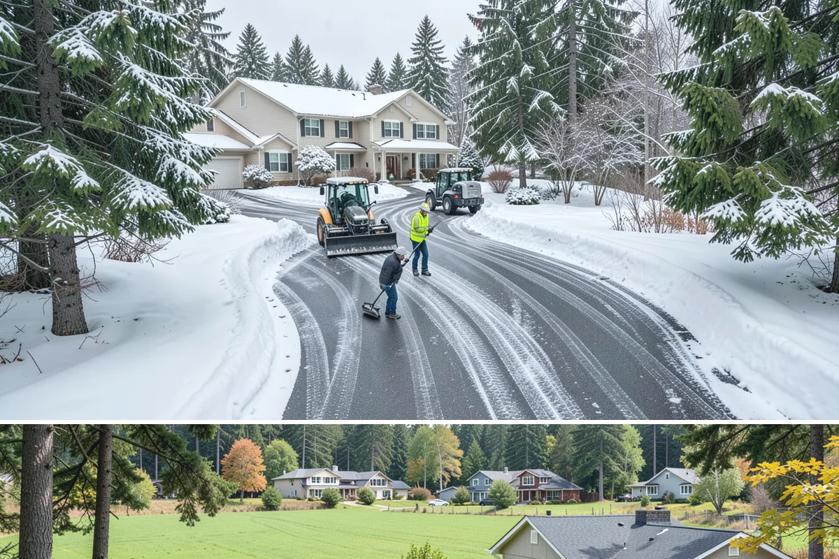 Apartment Complex Sidewalk Clearing in Lyman, Skagit County, WA - Demand runs heaviest from December through February, when back-to-back freezing nights keep interior apartment walks glazed...