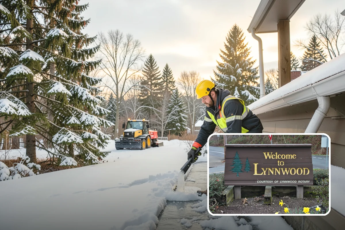 Apartment Complex Sidewalk Clearing in Lynnwood, Snohomish County, WA - Protects owners and property managers from tenant slip-and-fall litigation