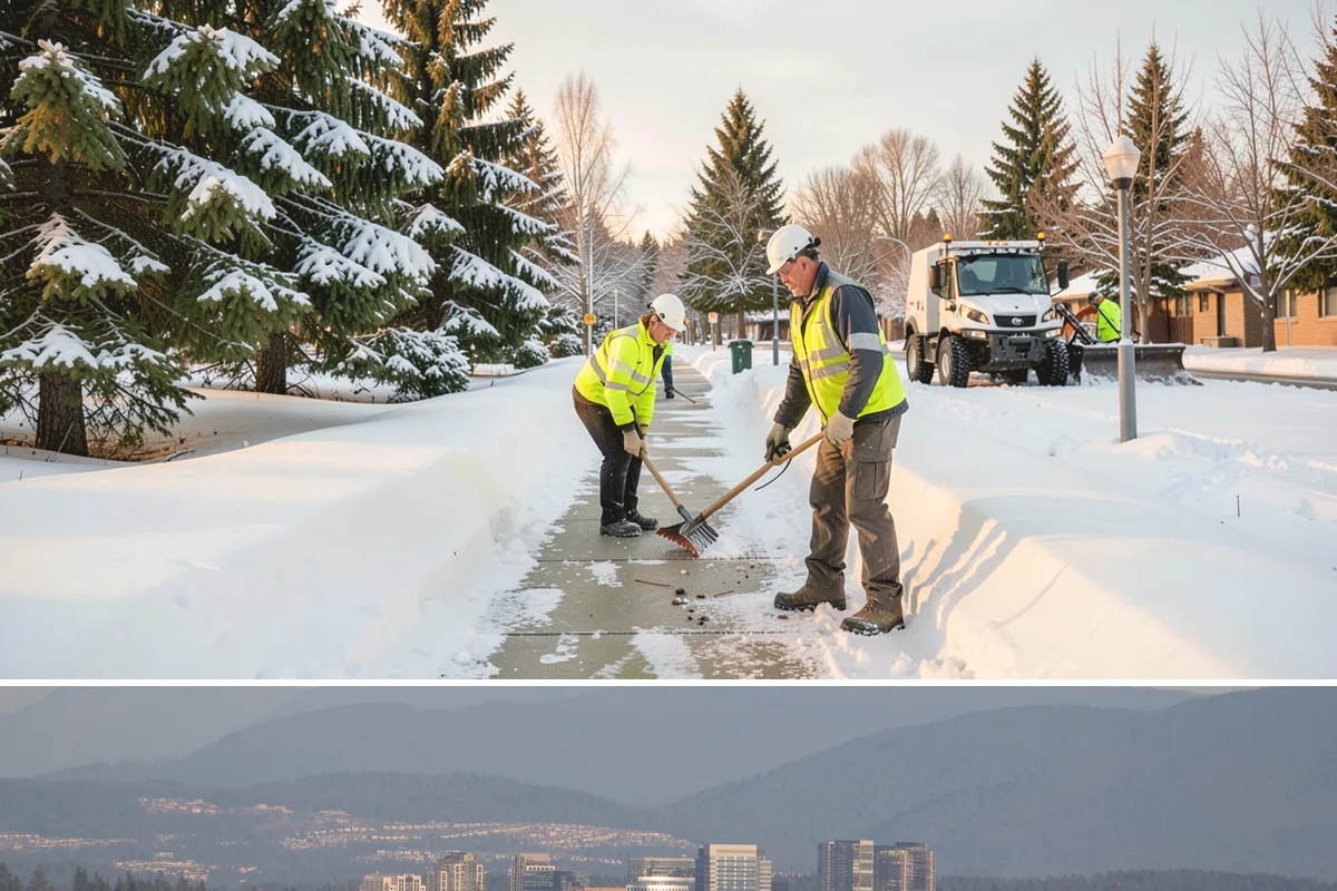 Apartment Complex Sidewalk Clearing in Medina, King County, WA - Demand runs heaviest from December through February, when back-to-back freezing nights keep interior apartment walks glazed...