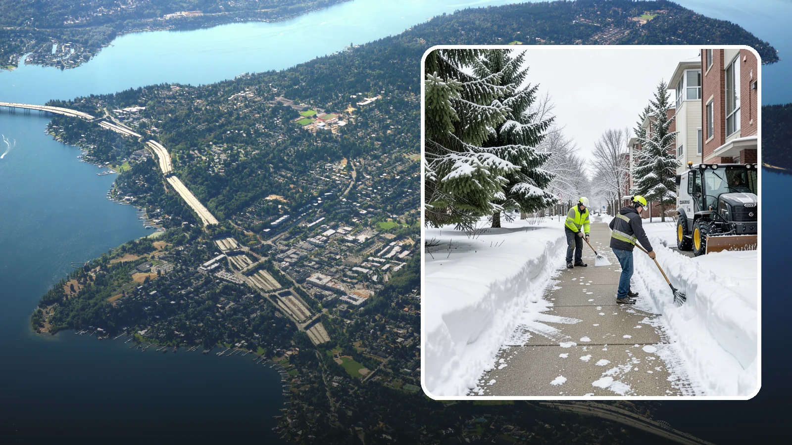Apartment Complex Sidewalk Clearing in Mercer Island, King County, WA - Multi-building walkway clearing for Western Washington apartment communities, keeping the interior paths tenants use around the...